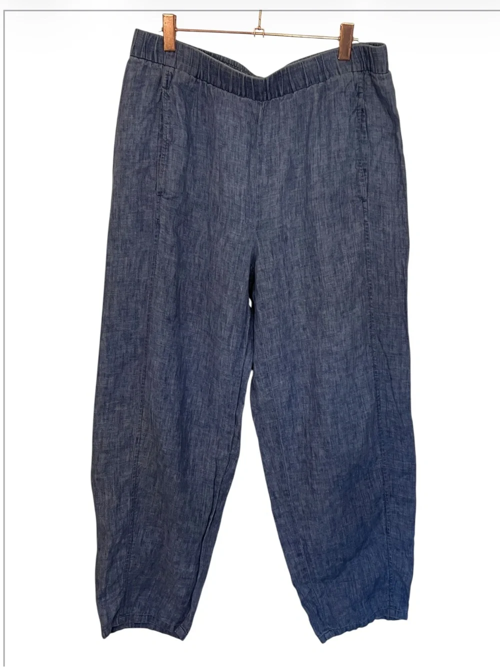 Eileen Fisher Airy Organic Cotton Twill Tapered Pant
